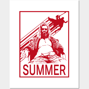 my hero in summer Posters and Art